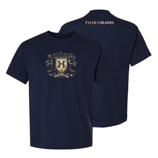 Hickman Holler Hunting Club Crest Navy T-Shirt