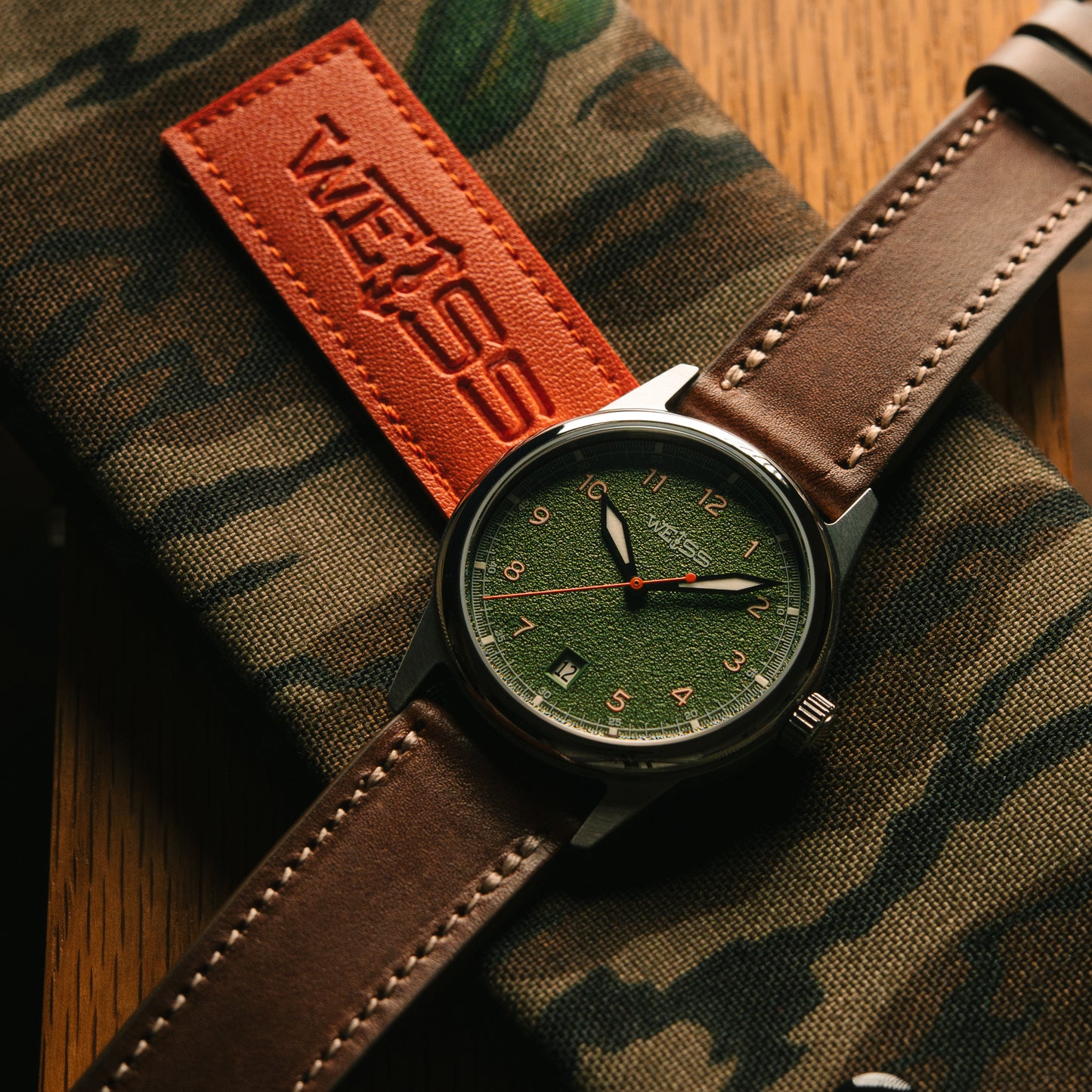 Limited Edition: Tyler Childers x Weiss 38mm Automatic Standard Issue Field Watch with Date: Snipe Hunter