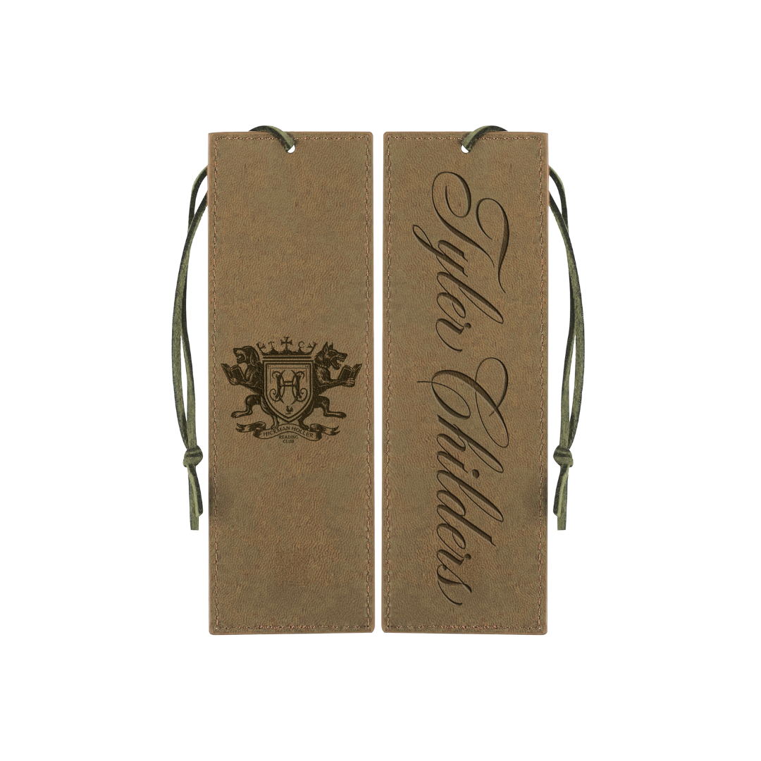 Hickman Holler Reading Club Leather Bookmark