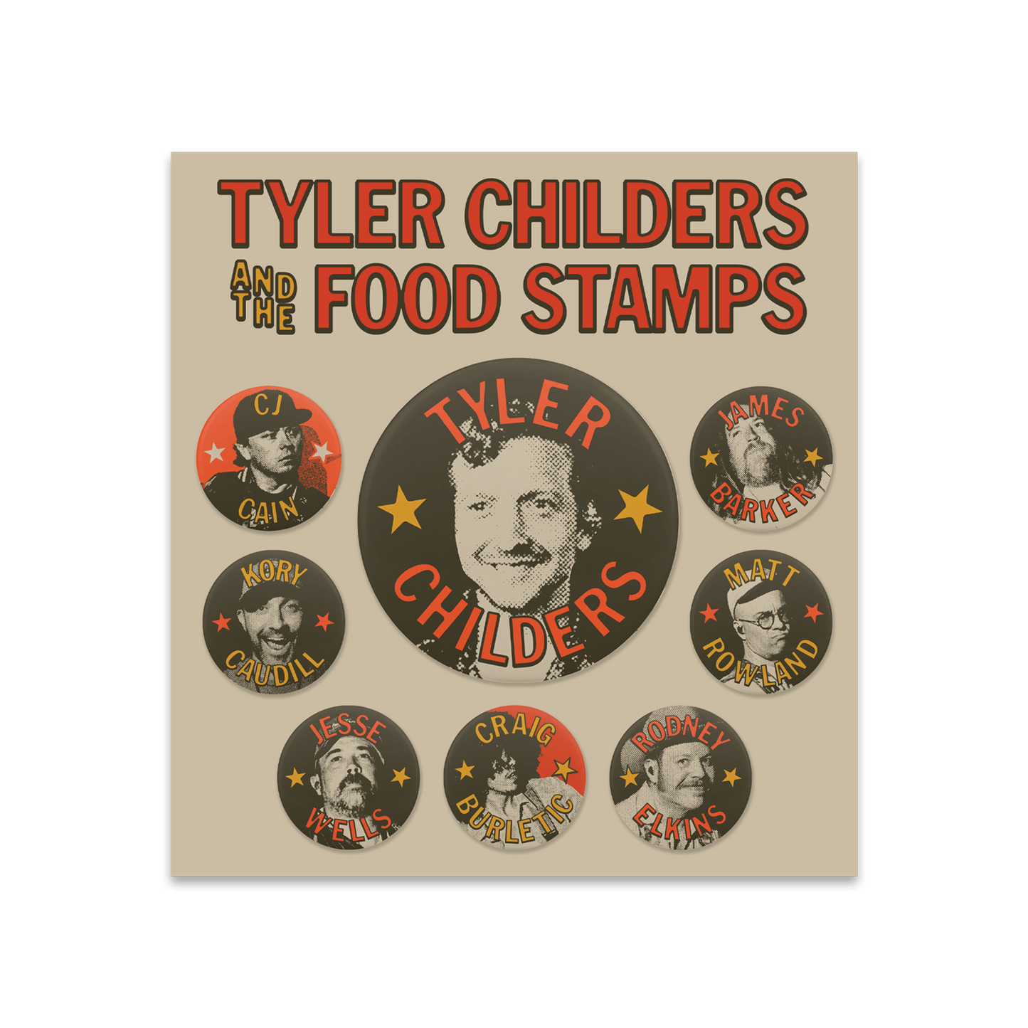 TC Food Stamps Button Set