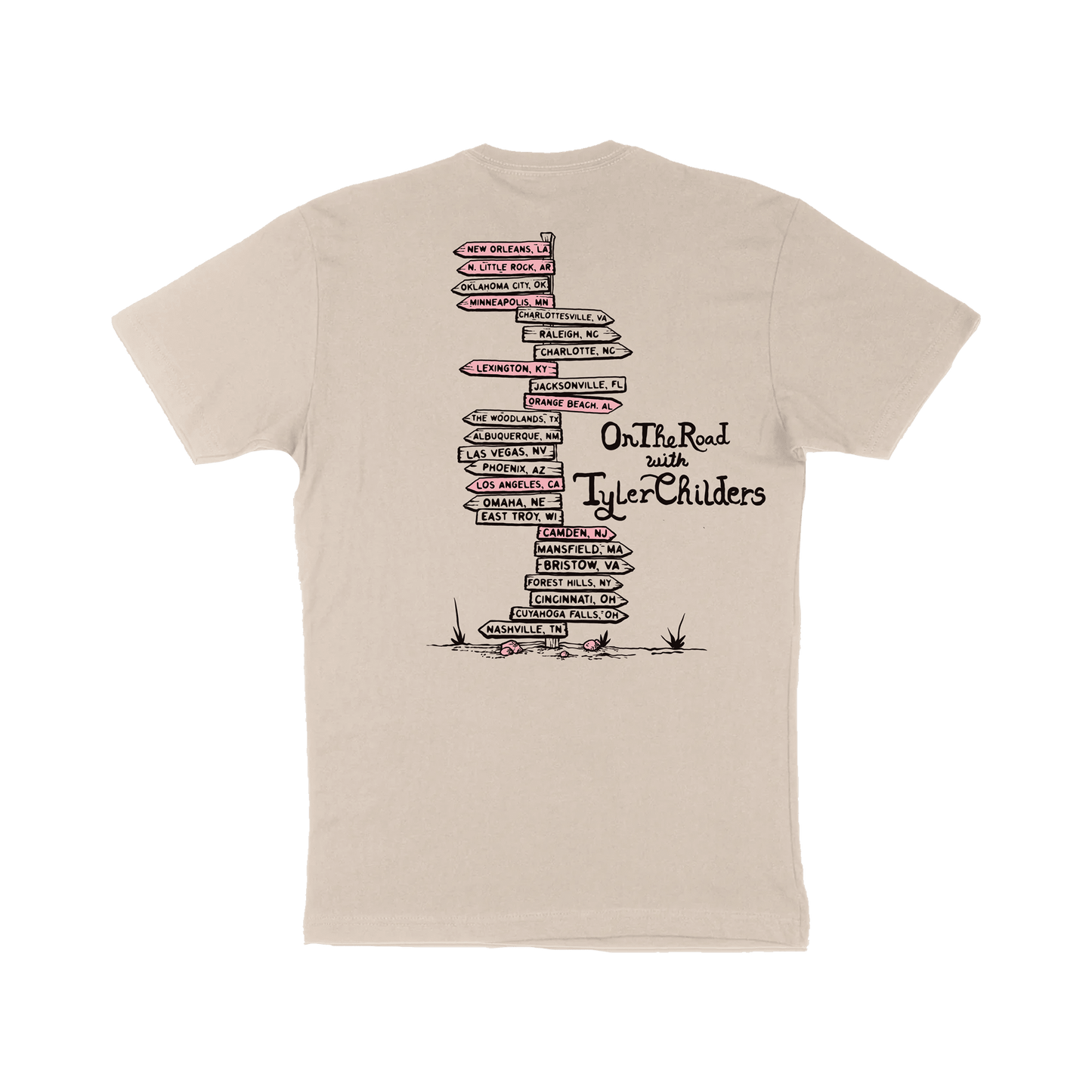 On The Road Signpost T-Shirt