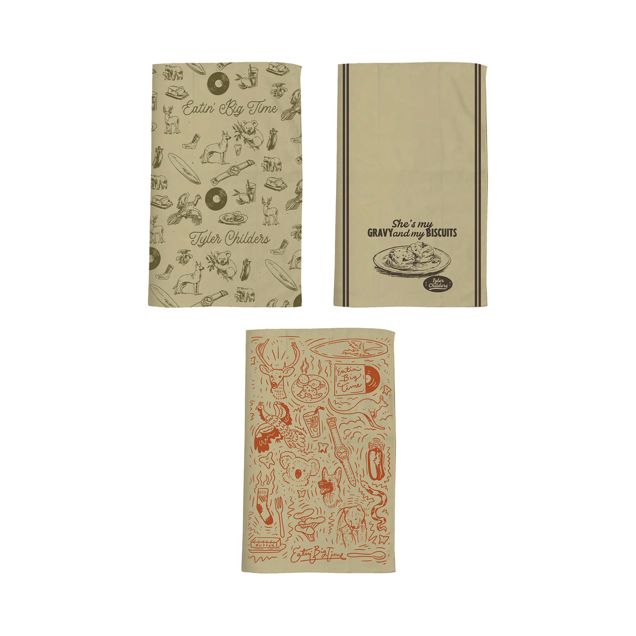 Tyler Childers - Eatin' Big Time Tea Towel Set