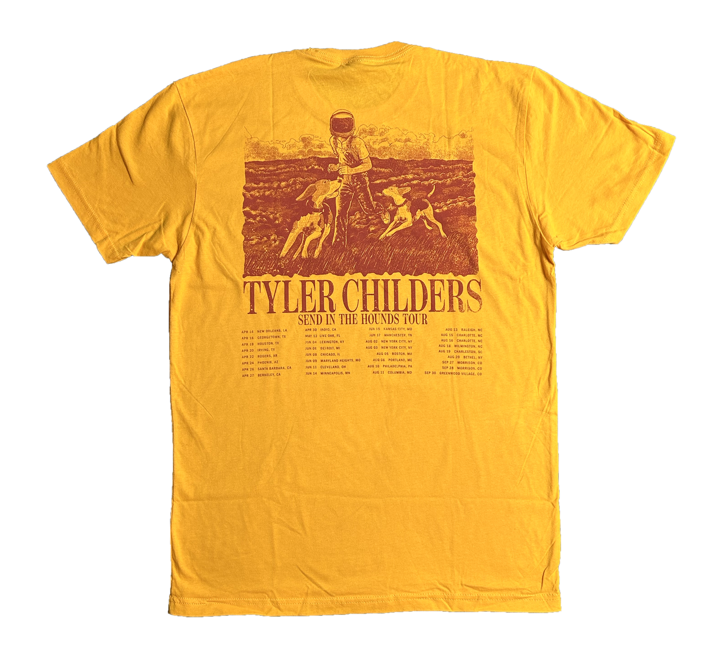Yellow Hounds Tour Dates T-Shirt