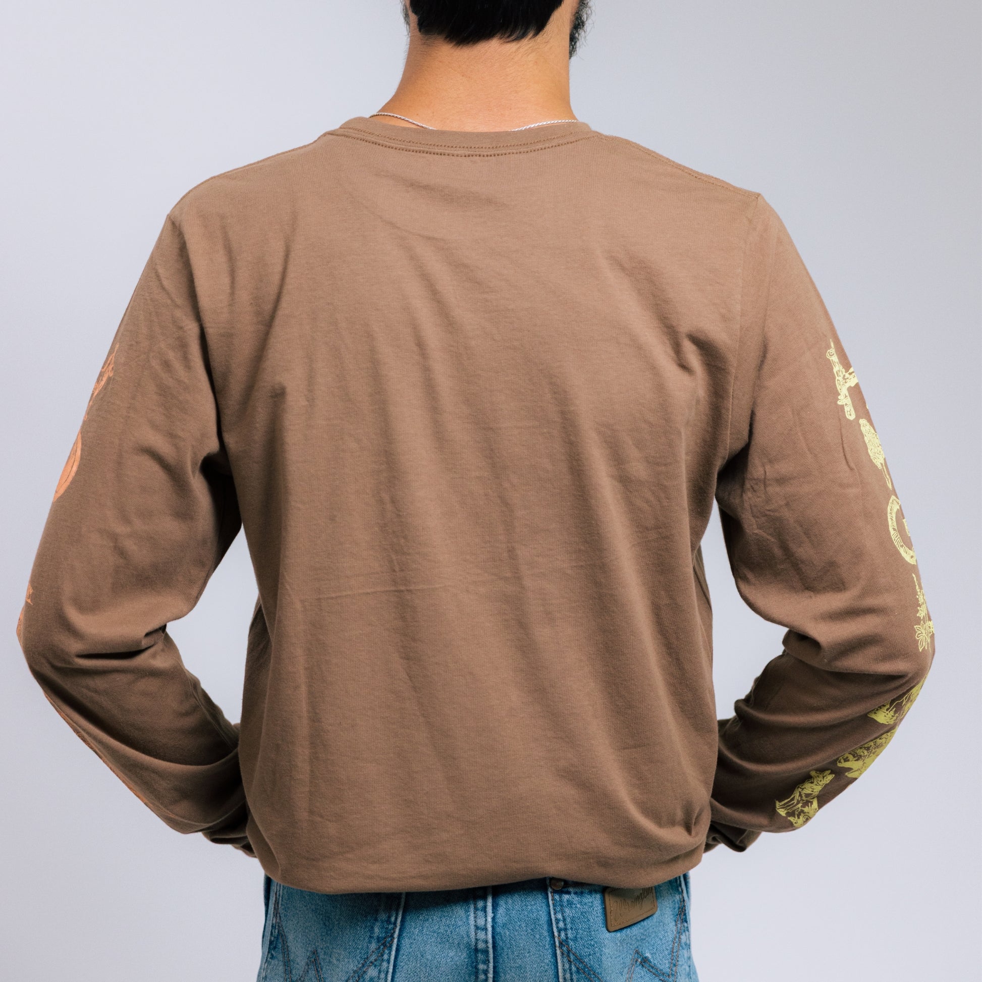 Hickman Holler Symbols Brown Long Sleeve T-Shirt