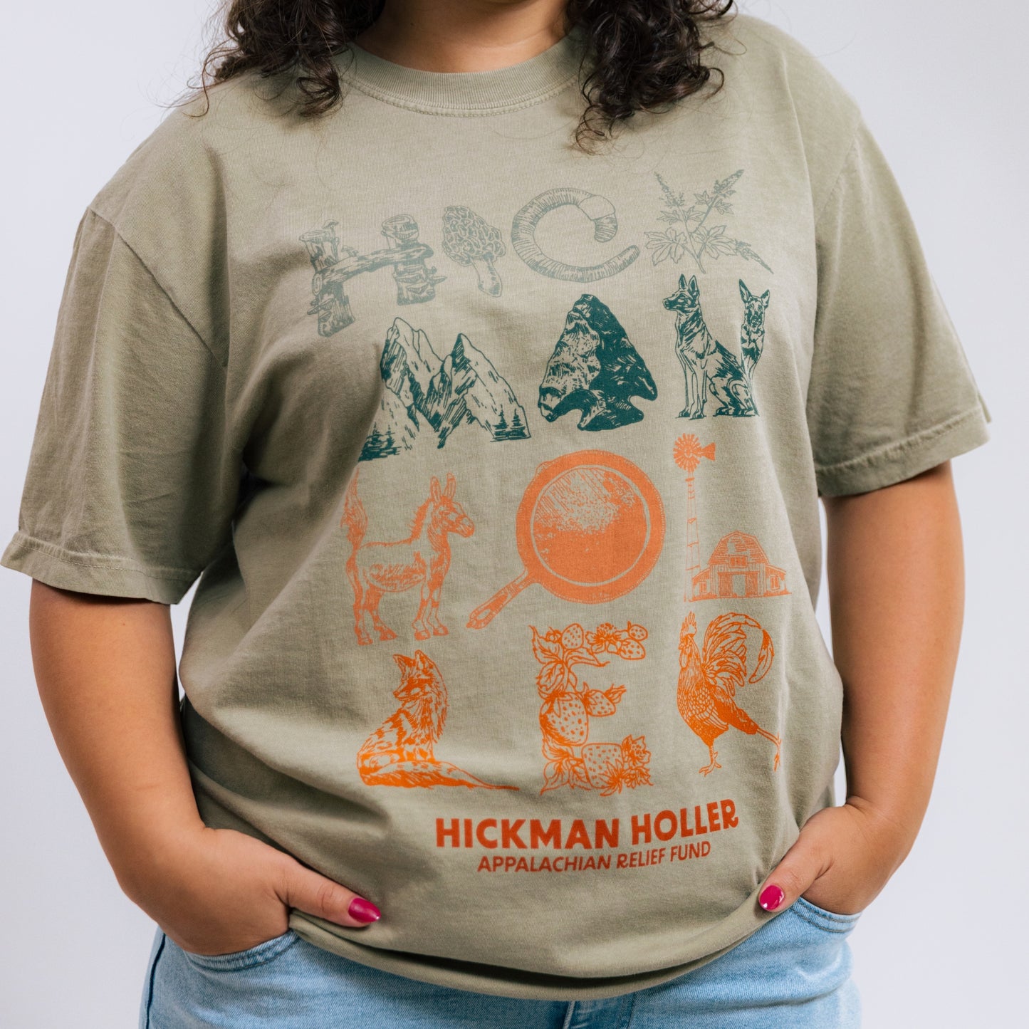 Hickman Holler Symbols Khaki T-Shirt