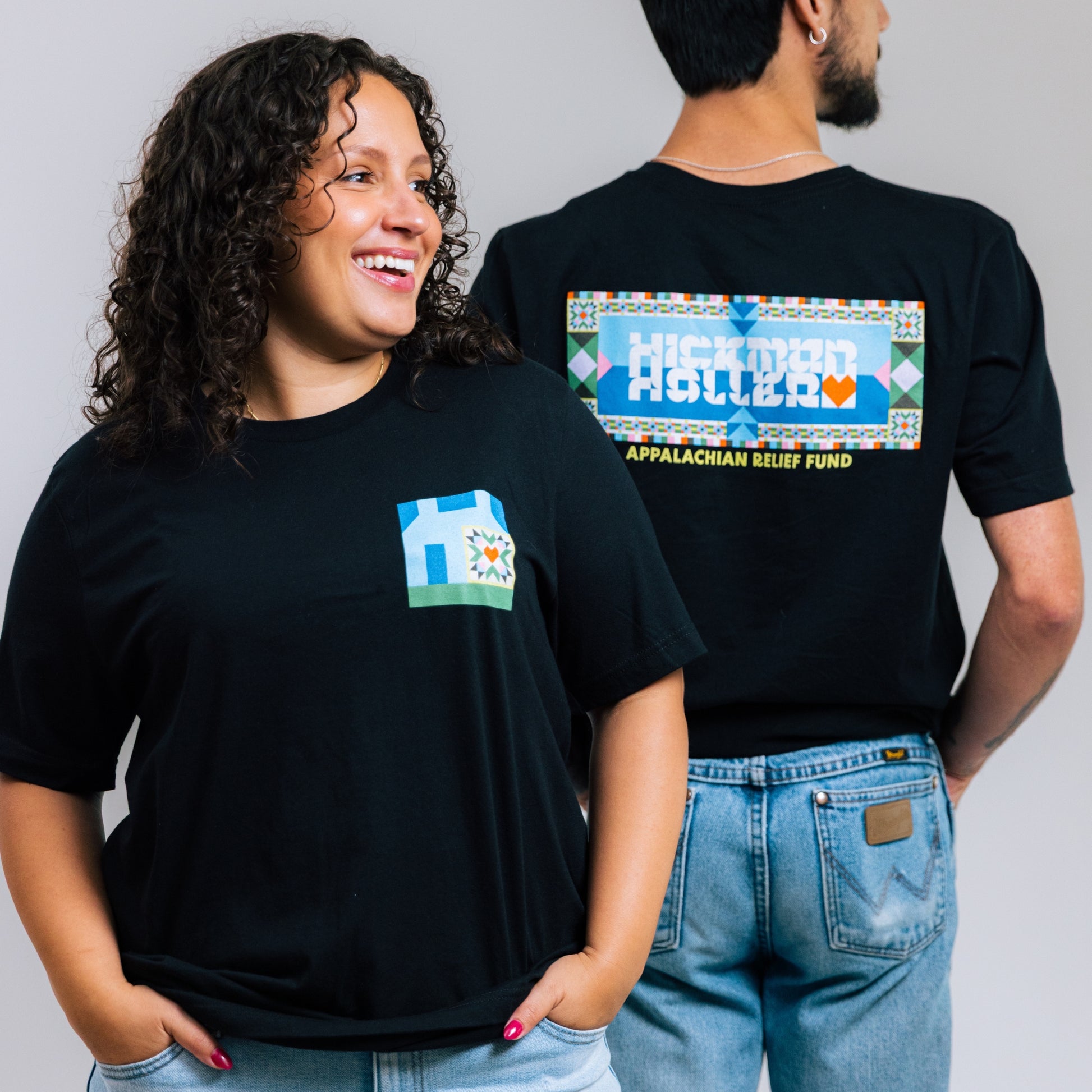 HHARF Quilt Black T-Shirt