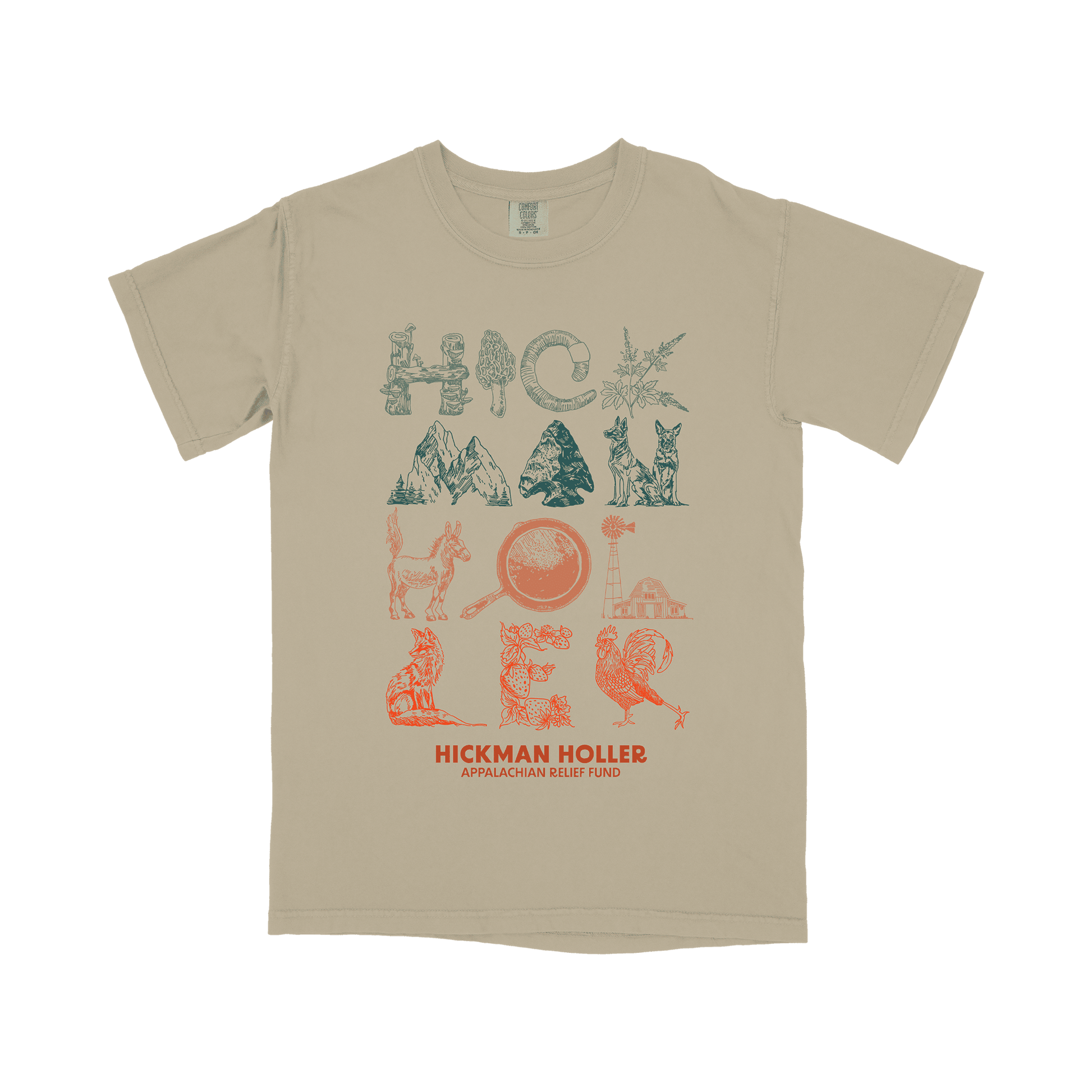 Hickman Holler Symbols Khaki T-Shirt