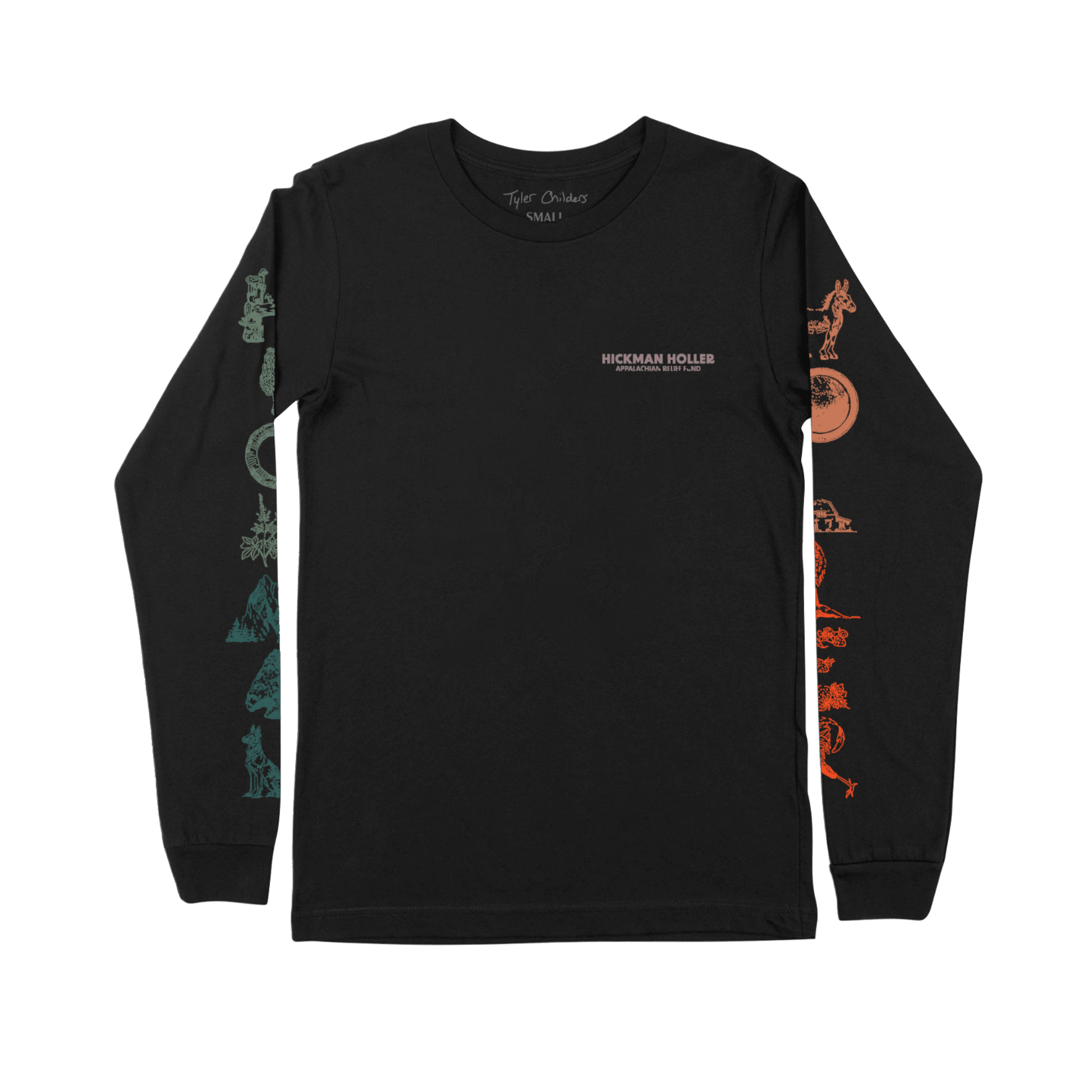 Hickman Holler Symbols Black Long Sleeve T-Shirt
