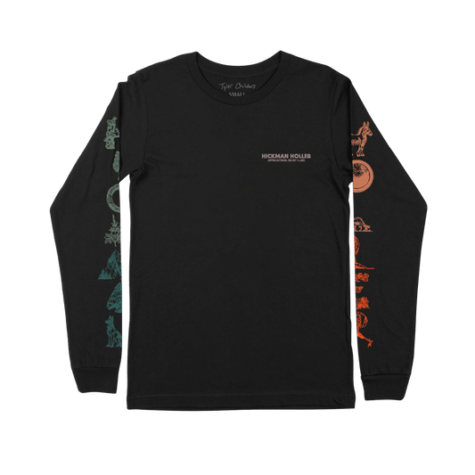 Hickman Holler Symbols Black Long Sleeve T-Shirt