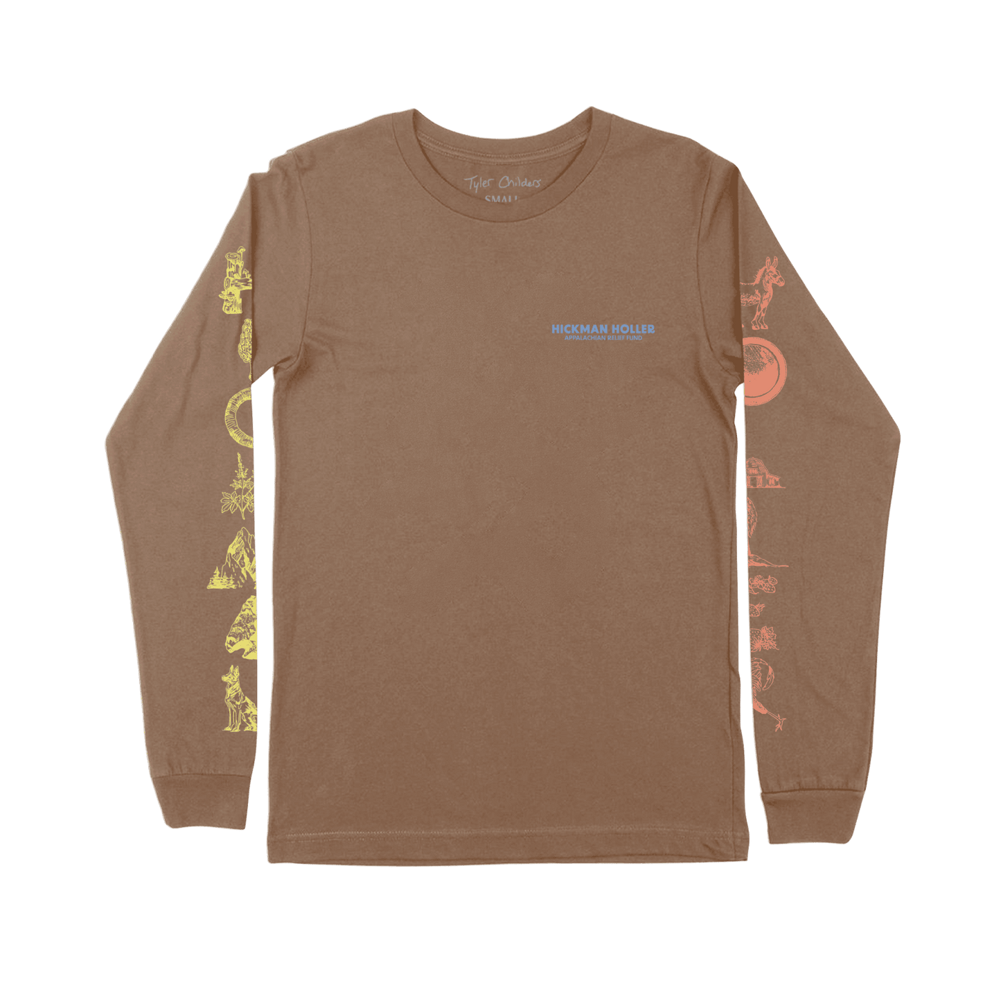 Hickman Holler Symbols Brown Long Sleeve T-Shirt