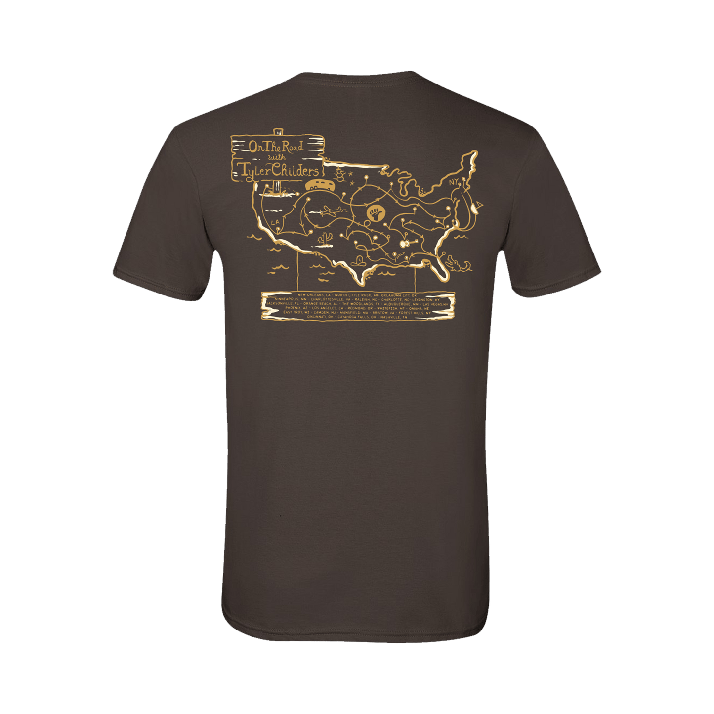 On The Road Map T-Shirt