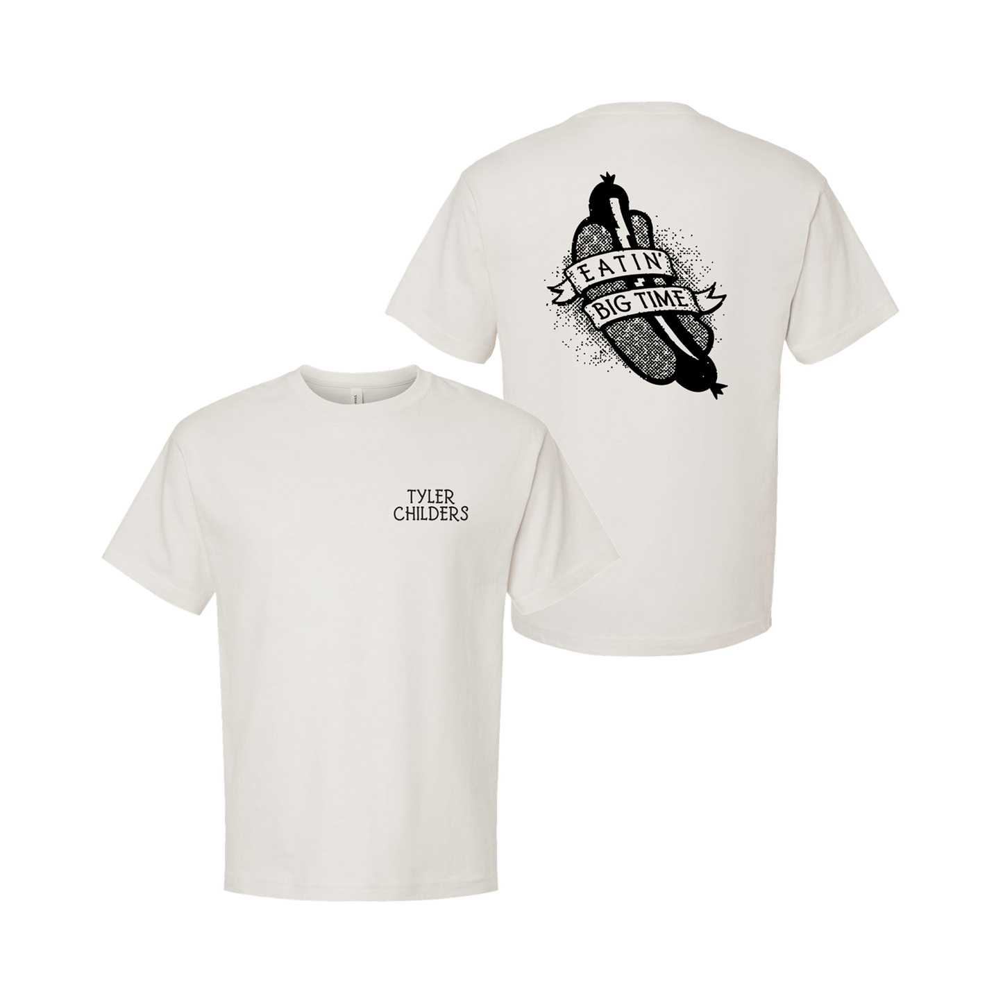 Eatin' Big Time Vintage White T-Shirt