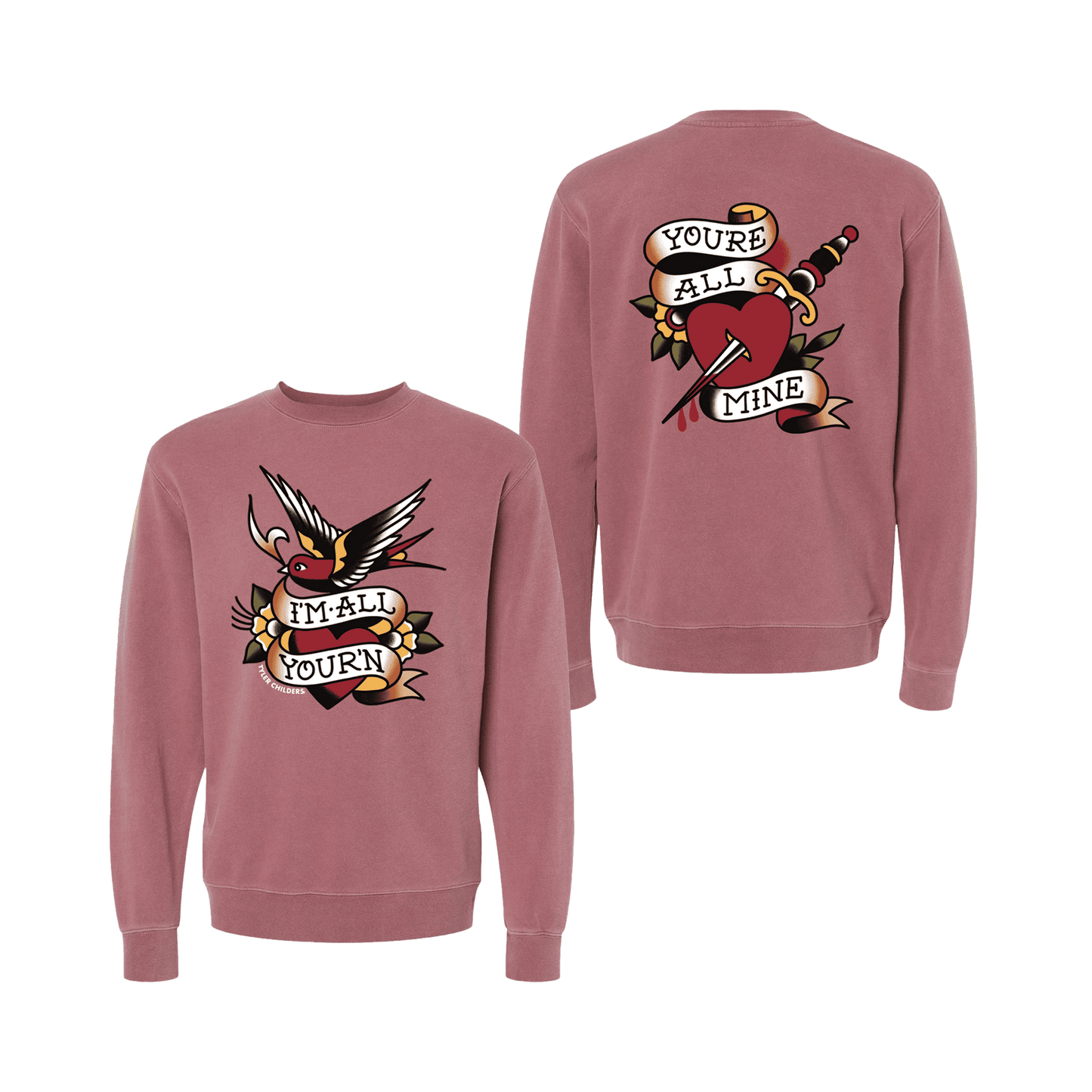 I'm All Your'n Maroon Crewneck Fleece